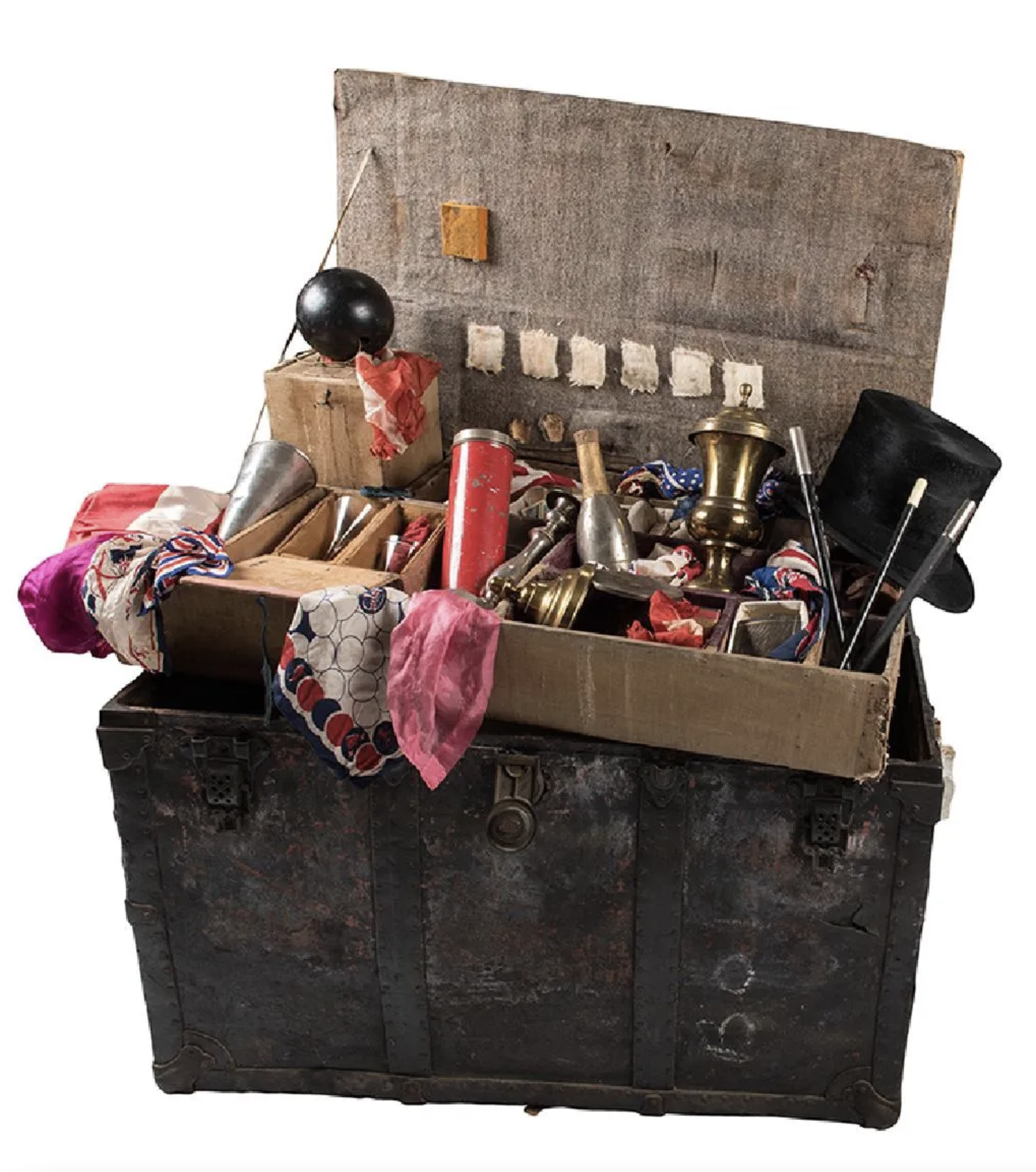Magician Karl Germain’s “Work” Trunk and Magic
