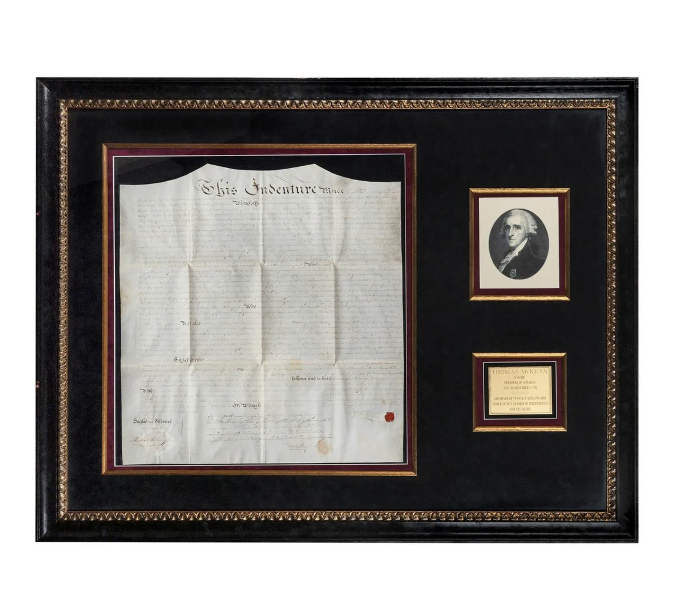 McKEAN, Thomas (1734–1817). Manuscript document